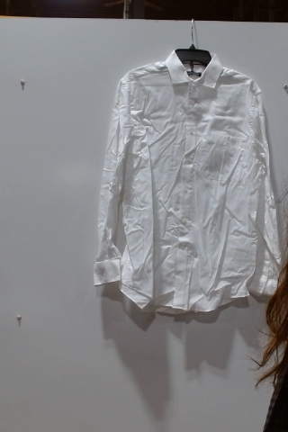 Men's White Cotton Dress Shirt
