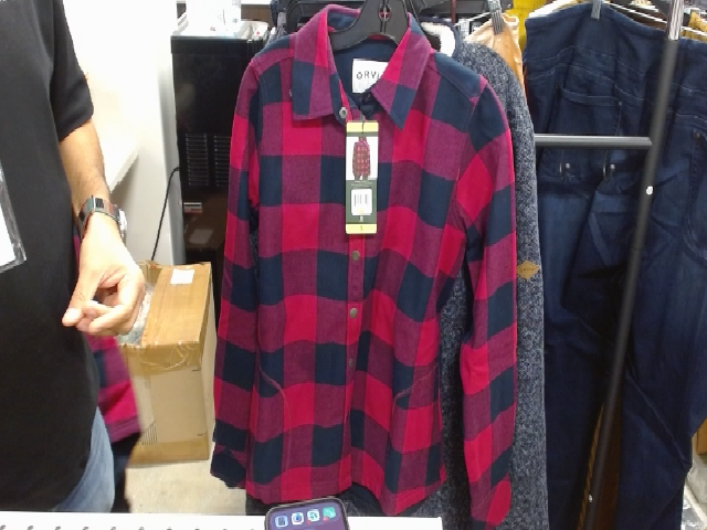 ORVIS Women's Red Buffalo Plaid Long Sleeve Shirt