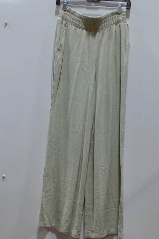 Linen Blend Wide Leg Pants