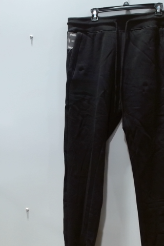 G by Guess Men's Black Fleece Jogger Pants