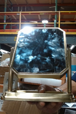 Gold Metal Vanity Mirror