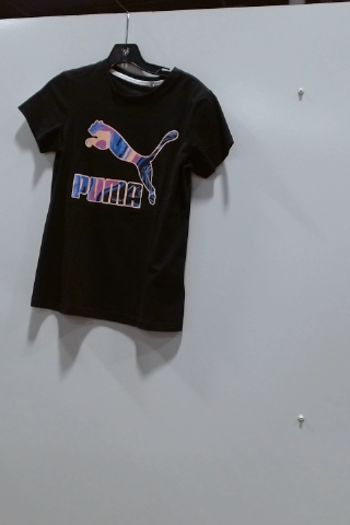 Puma Girls' Graphic T-Shirt Black
