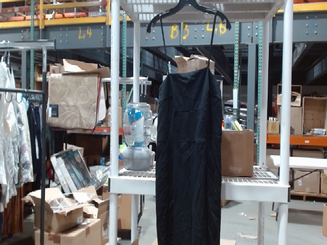 Sleek Black Polyester Dress