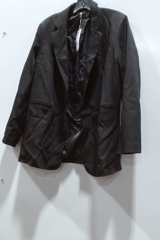 Black Satin Blazer