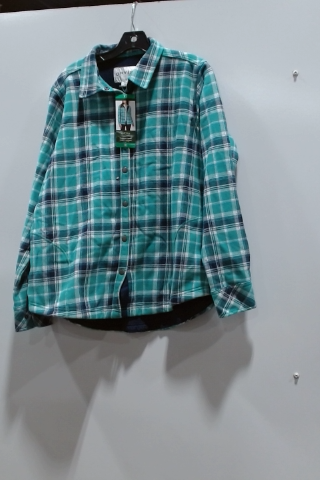 Wrangler Authentics Men's Quilted Flannel Shirt Jacket