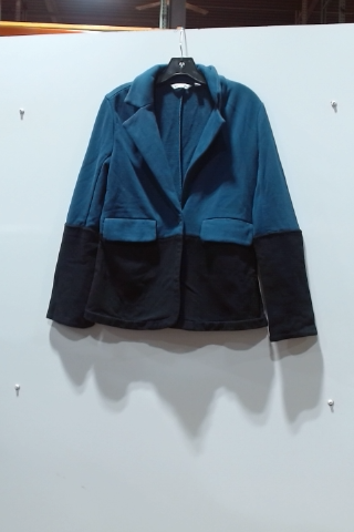 Lands' End Women's Two-Tone Fleece Blazer