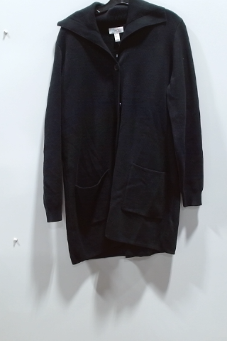 Talbots Black Long Sleeve Button Up Cardigan