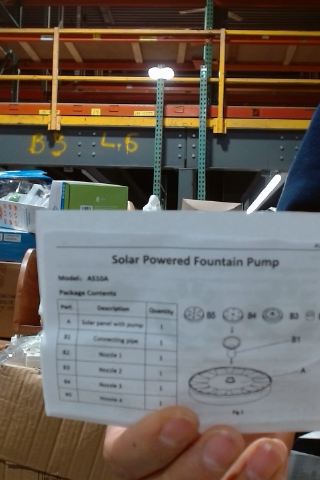 Solar Powered Fountain Pump