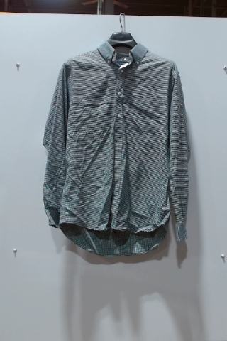 Green Striped Long Sleeve Shirt