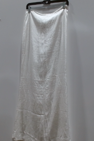 White Satin Maxi Skirt