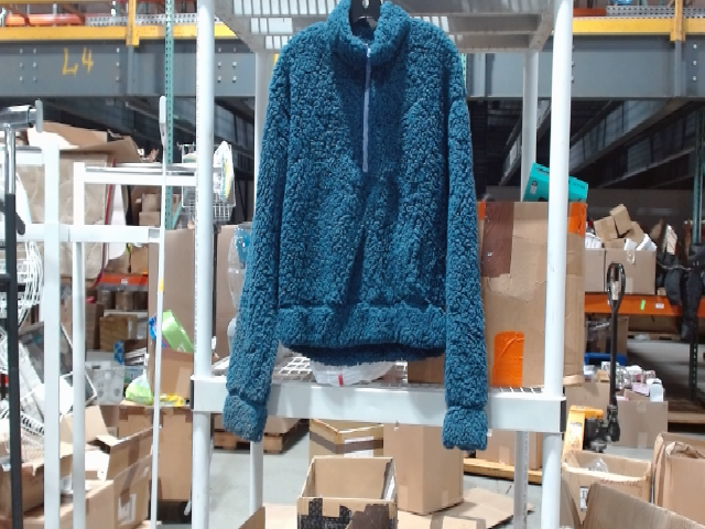Teal Fleece Pullover