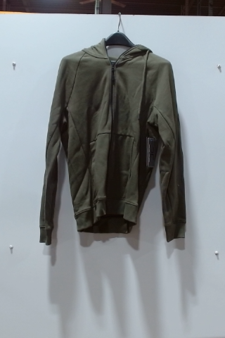 Lululemon Olive Green Cotton Blend Full Zip Hoodie