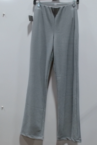 Gray Textured Pants