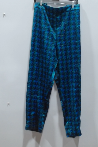 Blue Velvet Houndstooth Pants