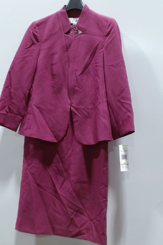 D & K Burgundy Outfit Set