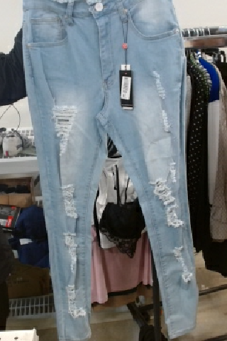 REDFOX JEANS Distressed Denim Jeans