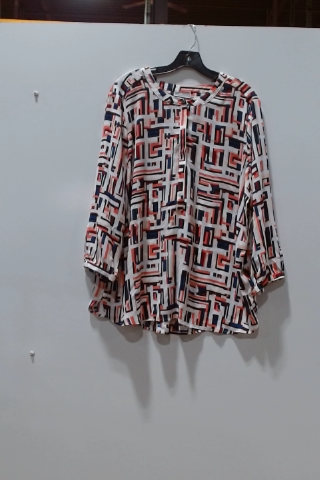 Geometric Print Blouse