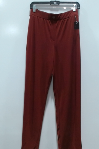 Burgundy Polyester Pants