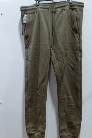 Psycho Bunny Men's Cotton Jogger Pants Army Green