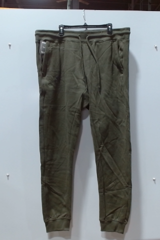 George Men's Olive Green Activewear Joggers Size XL