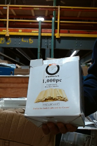 FEDMAX 1,000 Count Food Grade Popsicle Sticks