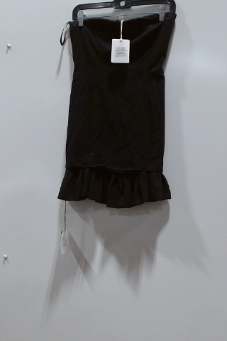 Black Ruffled Mini Dress