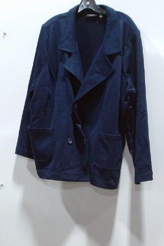 Perry Ellis Navy Polyester Jacket