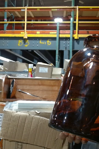 Vintage Brown Glass Bottle