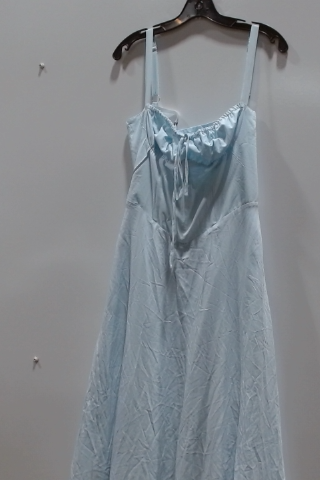 Satin Tie-Front Midi Dress