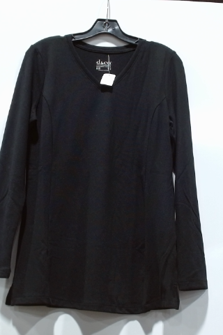 Daco Black Long Sleeve Tee Size Small
