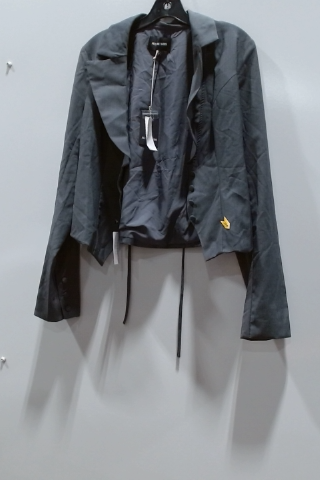 REJINA PYO Women's Gray Cotton Jacket