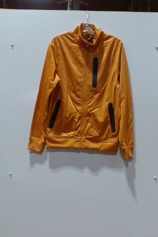 21MEN Mustard Yellow Full Zip Jacket