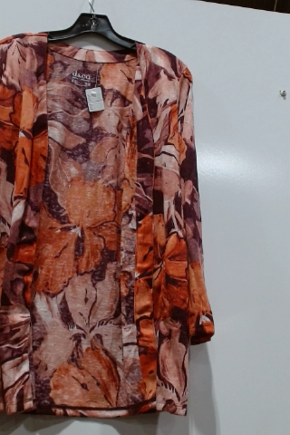 Jaco Orange Floral Cardigan