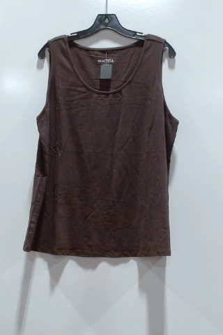 BEAUTIFUL Women's Brown Sleeveless Tank Top