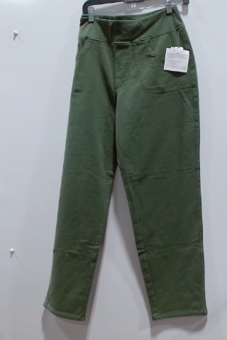 Olive Green Pull-On Pants