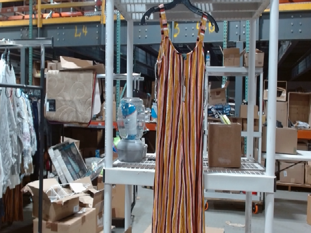 Mika & Co Women's Sleeveless Stripe Jumpsuit