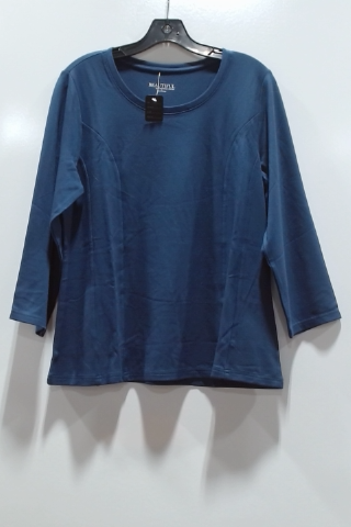 BEAUTIFUL E Teal Cotton Long Sleeve Shirt