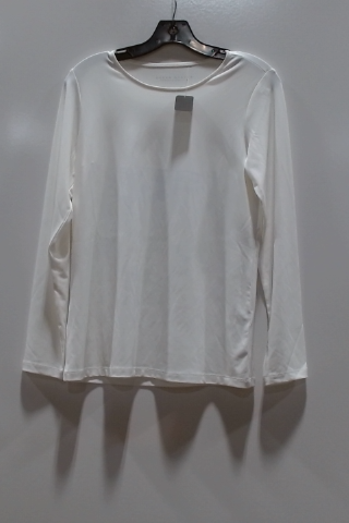 White Long Sleeve Crew Neck Shirt