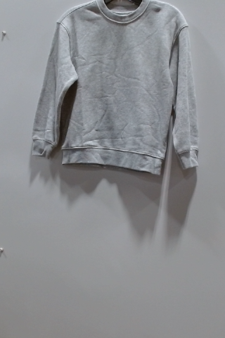 Grey Cotton Activewear Sweatshirt