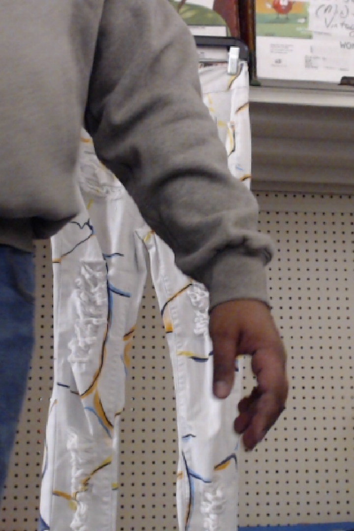White Patterned Jeans
