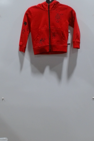 Wonder Nation Red Graphic Zip-Up Hoodie