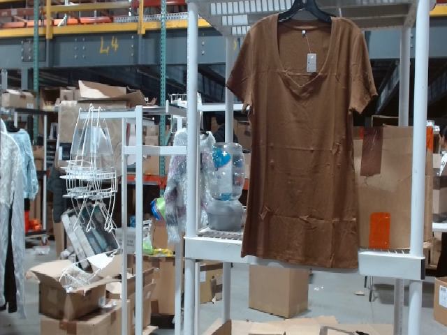 Brown short sleeve dress