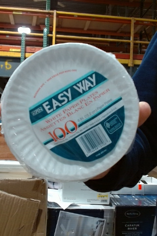 Easy Way White Paper Plates