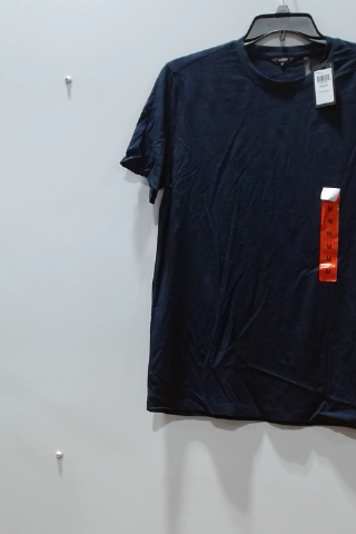 Alfani Men's Navy Blue Cotton Crew Neck T-Shirt