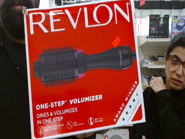 Revlon One-Step Hair Dryer & Volumizer Hot Air Brush, Black ...