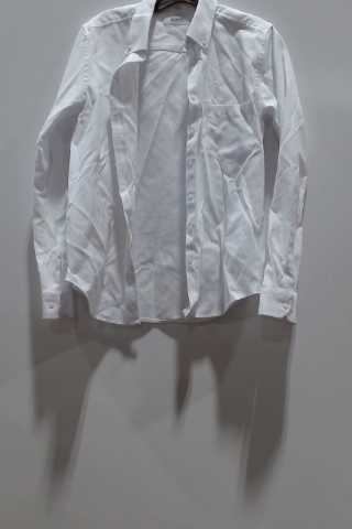 REISS White Long Sleeve Button-Down Shirt