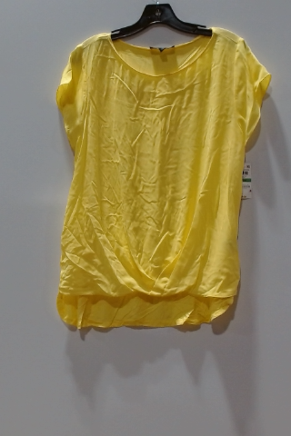 INC International Concepts Women's Yellow Rayon Blouse