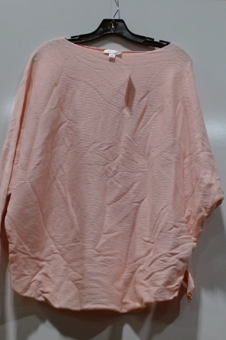Christopher & Banks Peach Textured Blouse