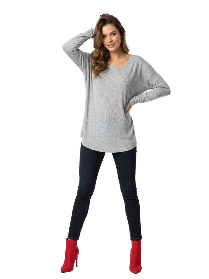 A New Day Gray Top