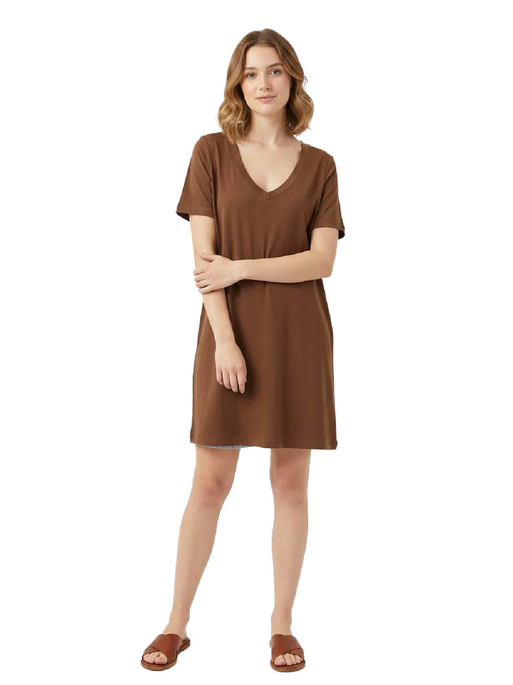Casual Scoop Neck Short Sleeve Dress